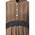 Casual Pintuck abaya-Beige Casual Pintuck abaya-Beige